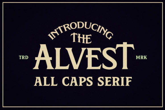 Alvest: A Bold Serif Font for Creative Makers