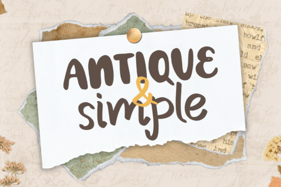 Antique Simple: Timeless Elegance in Font