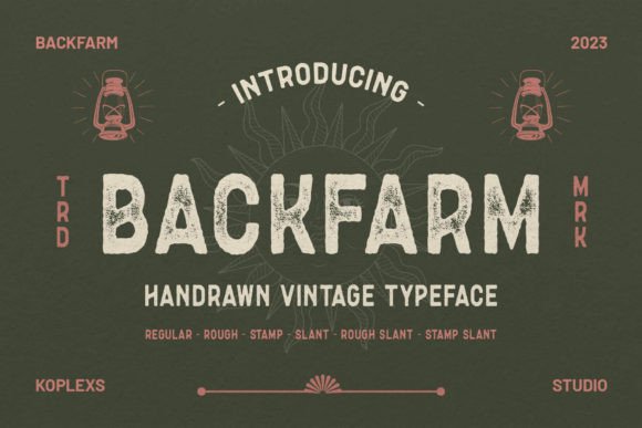 Backfarm Font: Vintage Charm for Business