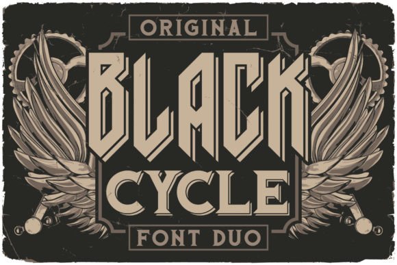 Black Cycle: A Vintage Font for Timeless Design
