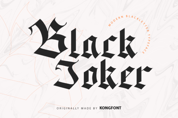 Black Jocker Font for Bold Design