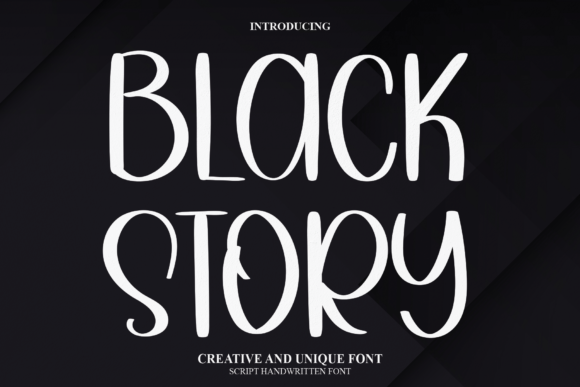 Black Story Font for Bold Branding