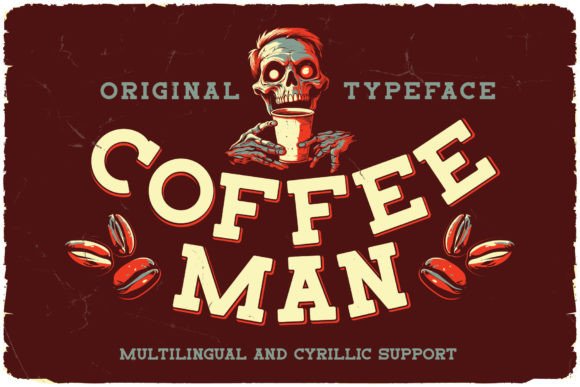 Coffee Man Font: A Vintage Touch for Your Brand