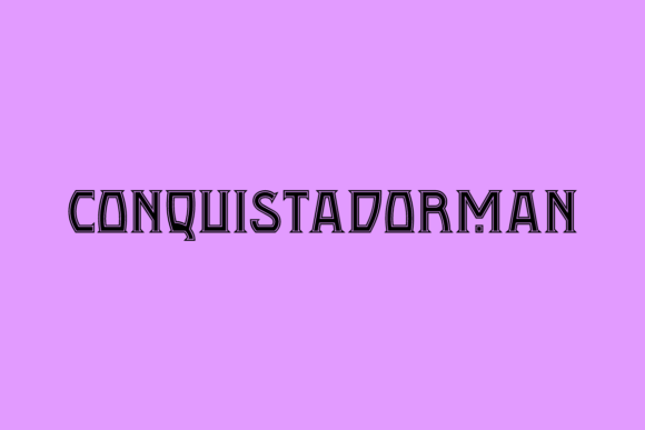 Conquistadorman: A Vintage Slab Serif for Campaigns