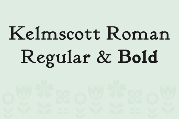 Kelmscott Roman: Vintage Typewriter Font