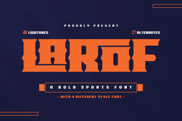 Larof: A Bold Display Font for Web Design
