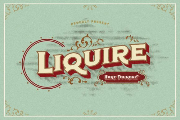 Liquire: A Vintage Serif Font for Creative Projects