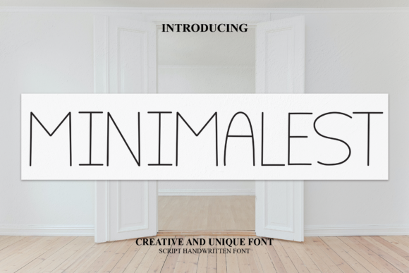 Minimalest: A Handwritten Font for Editorial Design