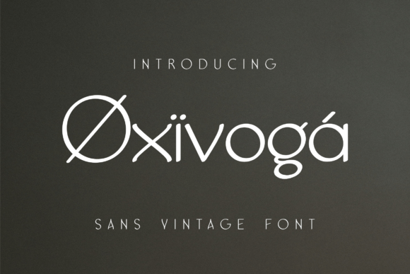 Oxivoga: A Modern Sans Serif Font
