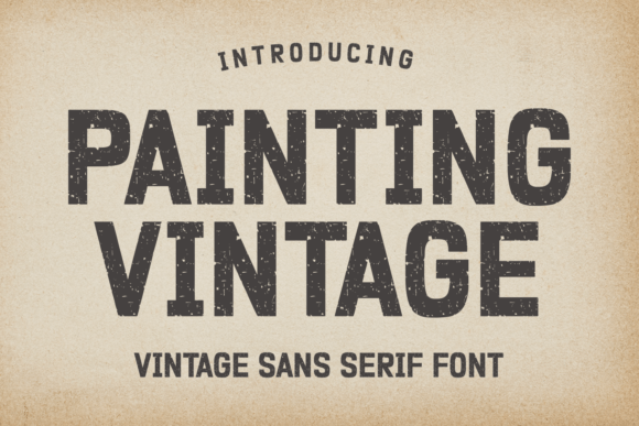 Painting Vintage: A Font for Timeless Style
