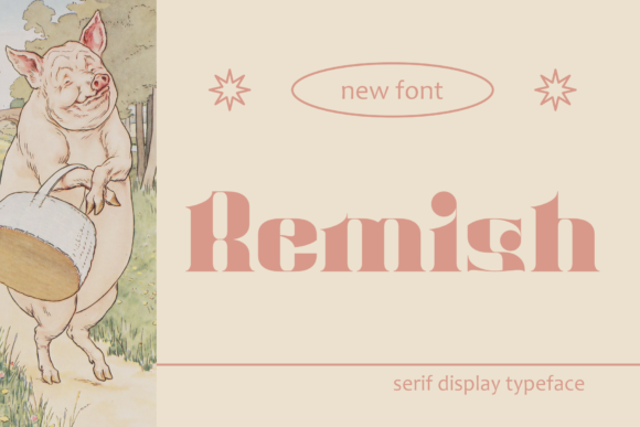 Remish: A Bold Serif Font
