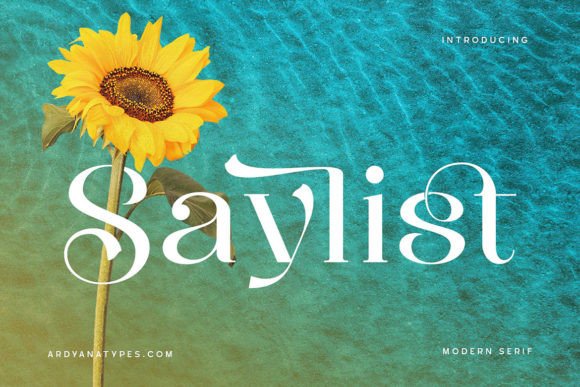 Saylisy: A Luxurious Serif Font for Crafters