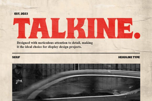 Talkine: A Bold Font for Business