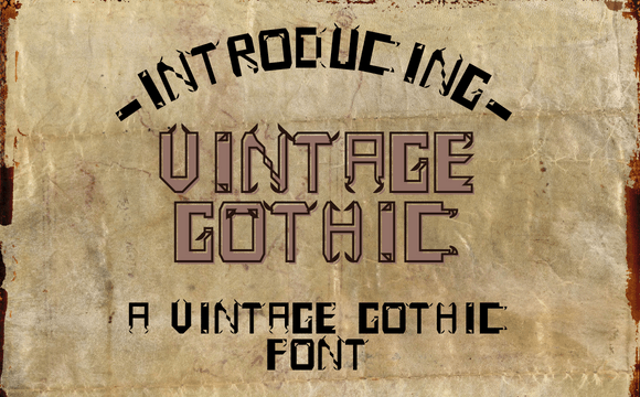 Vintage Gothic Font Review