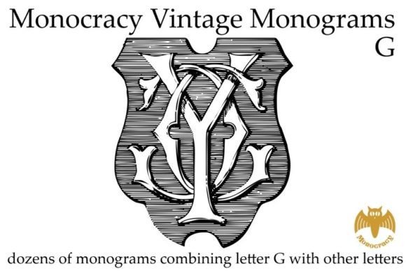 Vintage Monograms G Font