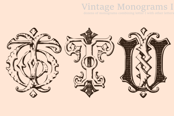 Vintage Monograms I: A Classic Decorative Font