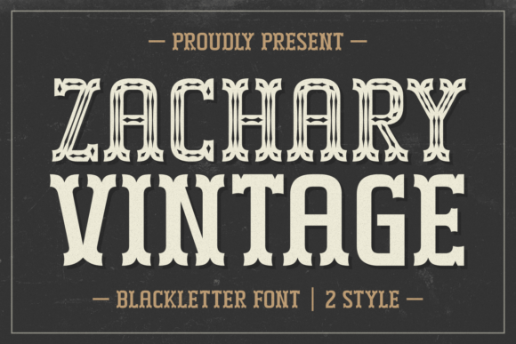 Zachary Vintage Font Review